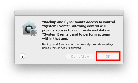 google backup and sync mac photos library