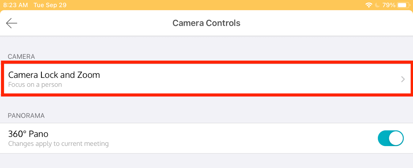 Meeting Owls How do I use the Camera Lock feature of the Meeting Owls How do I use the Camera Lock feature of the